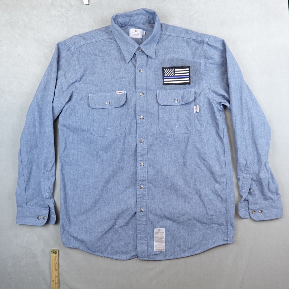 Tyndale FR Flame Resistant Shirt Mens XL Tan Button Up 9Cal Cat2 Workwear